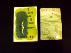 JOSEPHINE TEY [IE ELIZABETH MACKINTOSH]: 2 titles: BRAT FARRAR, London, Peter Davies, 1949, 1st