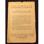 THE COMPLETE GRAMMAR OF ANARCHY, BY MEMBERS OF THE WAR CABINET AND THEIR FRIENDS, Dublin and London,