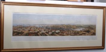 CARLO BOSSOLI: THE TOWN AND HARBOUR OF SEVASTOPOL BEFORE THE SIEGE, TAKEN FROM THE WATCH TOWER IN