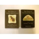 BEATRIX POTTER: 2 titles: THE TALE OF THE FLOPSY BUNNIES, 1909, 1st edition, 27 coloured plates as