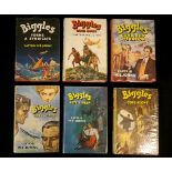 W E JOHNS: 6 titles: BIGGLES' COMBINED OPERATION, 1959, 1st edition; BIGGLES GOES HOME, 1960, 1st