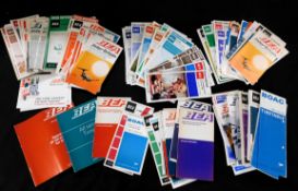 One small box: 40+ assorted BEA airline timetables, circa 1960s - early 1970s