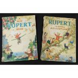 RUPERT IN MORE ADVENTURES, [1944] annual, price unclipped, 4to, original pictorial wraps, inner