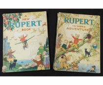 RUPERT IN MORE ADVENTURES, [1944] annual, price unclipped, 4to, original pictorial wraps, inner