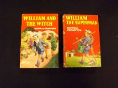 RICHMAL CROMPTON: 2 titles: WILLIAM THE SUPERMAN, London, 1968, 1st edition, original cloth gilt,