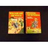RICHMAL CROMPTON: 2 titles: WILLIAM THE SUPERMAN, London, 1968, 1st edition, original cloth gilt,