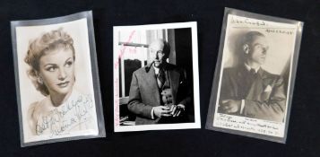 SIR JOHN GIELGUD (1924-2000), autograph real photograph postcard signed and inscribed, dated April
