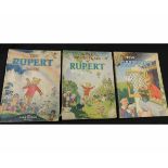 THE NEW RUPERT BOOK, [1946] annual, price unclipped, 4to, original pictorial wraps + MORE ADVENTURES