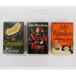 JOHN WYNDHAM: 3 titles: THE CHRYSALIDS, London, Michael Joseph, 1955, 1st edition, original cloth,