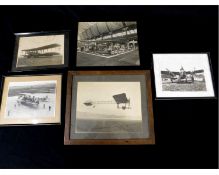 Five assorted aviation/aeroplane photographs circa 1910/1930s including JOHN HERBERT SPOTTISWOODE (