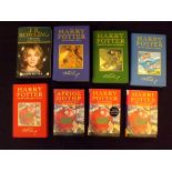 J K ROWLING: 7 titles: HARRY POTTER AND THE PHILOSOPHER'S STONE, translated Emily Huws, New York,