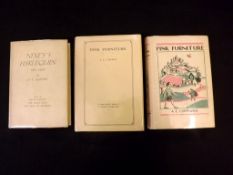 ALFRED EDGAR COPPARD: 3 titles: PINK FURNITURE, London, Jonathan Cape, 1930, 1st edition, limited