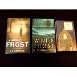 R D WINGFIELD, 3 "DETECTIVE INSPECTOR JACK FROST" 1st editions: NIGHT FROST, London, 1992, 1st