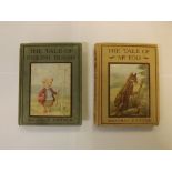 BEATRIX POTTER: 2 titles: THE TALE OF MR TOD, 1912, 1st edition, 15 coloured plates as called for,