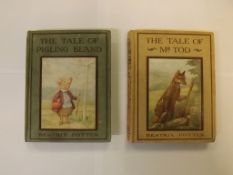 BEATRIX POTTER: 2 titles: THE TALE OF MR TOD, 1912, 1st edition, 15 coloured plates as called for,