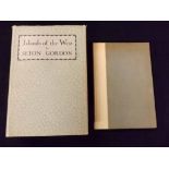SETON GORDON: 2 titles: ISLANDS OF THE WEST, London, 1933, 1st edition, signed, original cloth,