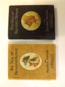 BEATRIX POTTER: 2 titles: THE TALE OF SQUIRREL NUTKIN, 1903, 1st edition, 3rd printing, 27