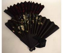 Two silk fans (2)