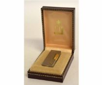 Boxed Dunhill gold plated and steel cigarette lighter