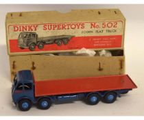 Boxed Dinky Supertoys Foden flat bed truck model number 502