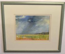Brian Ryder, signed and dated 95, mixed media, inscribed "Salthouse, North Norfolk", 20 x 27cms