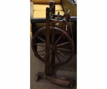 Vintage spinning wheel, 96cms high