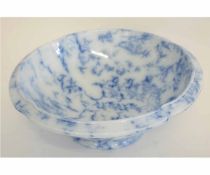 Blue ground Copeland bowl, 25cms diam