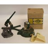 Boxed Astra Toy searchlight together with two further artillery guns (3)