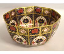 Crown Derby Imari style bowl shape number 1128