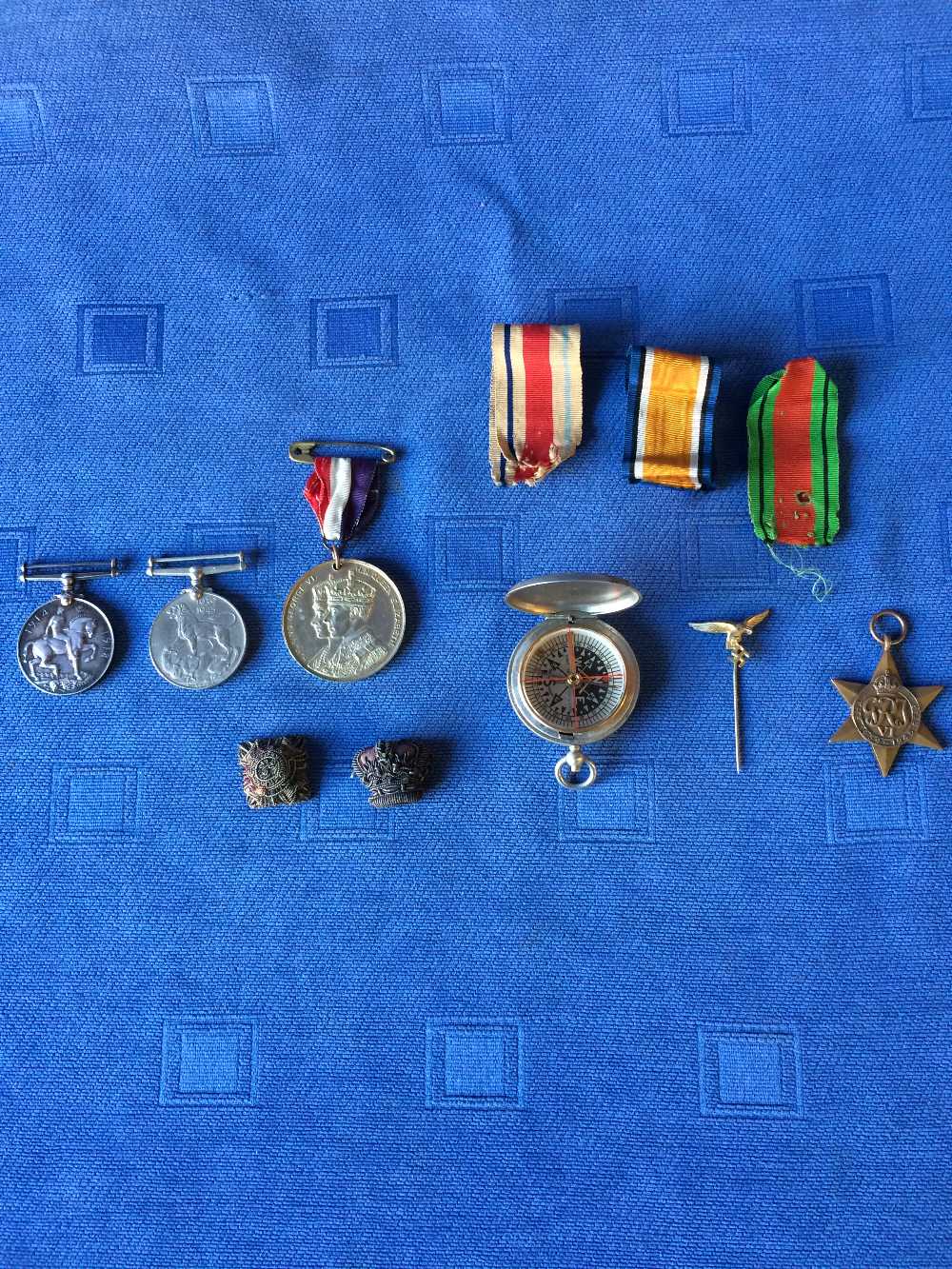 3 various military medals & military collectables