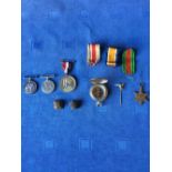 3 various military medals & military collectables