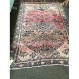 Persian rug with stylized decoration