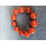 Chinese agate bead bracelet