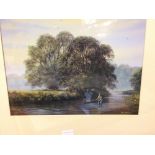 2 coloured fishing prints by Bill Humes & 1 other coloured print F&G