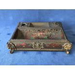 C19th Boulle and ormolu ink stand, 36cmL