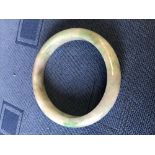 Chinese jade bangle, 7.5cm dia external