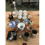 Qty of various ceramics & silver plated items