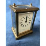 Brass carriage clock