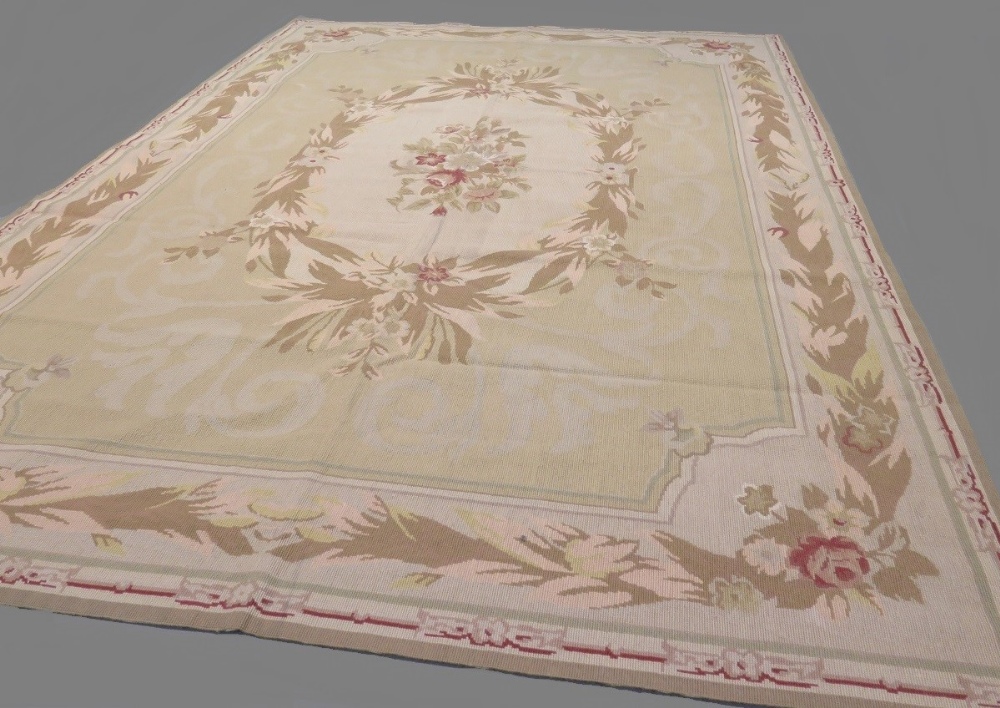 Fine contemporary needlepoint of Aubusson design, 2.40x1.70 metres