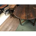 Mahogany occasional table and wash stand, Edwardian Sutherland table, Circular mahogany centre