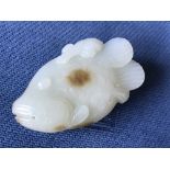 Chinese Jade carving of a fish, 7cmL