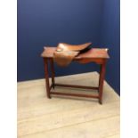 Victorian stained pine saddle horse 92Hx92Wcm