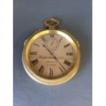 A Strut clock by Bright Flavile & Co., Calcutta No. 23164 with a gilt bronze case & delicately