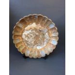 Satsuma bowl with fluted rim, 32cm diam