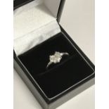 Impressive 18 carat white gold heart shaped diamond ring of 1.4 carats approx, colour H/J, clarity