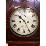 C19th mahogany longcase clock, the circular dial inscribed Macklin, Weymouth, to an eight day