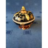 Satsuma ware lidded pot