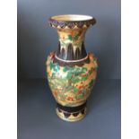 Chinese crackleware vase, 46cmH