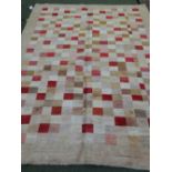 Contemporary carpet all over chequered pattern 2.78x1.88 metres