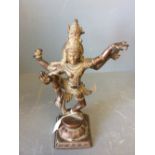 Tibetan bronze figure of a dancer